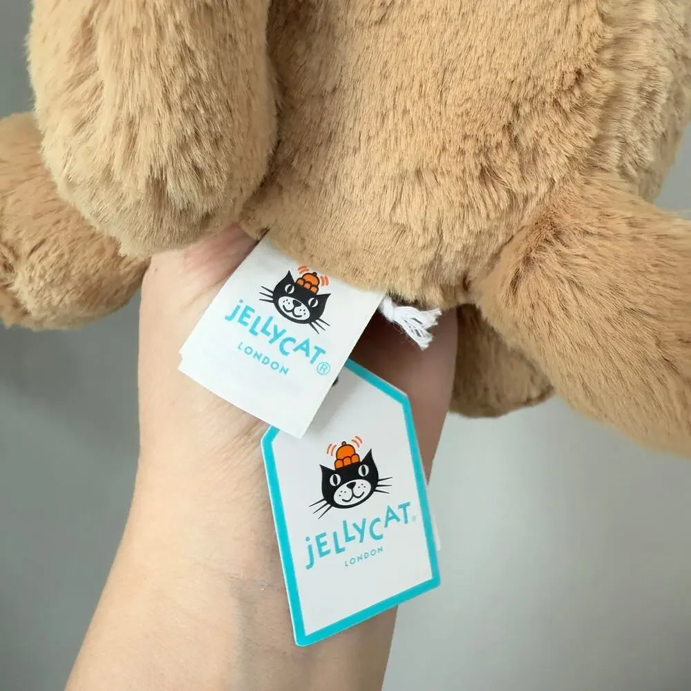 AUTHENTIC Jellycat Bashful Toffee Puppy Medium NWT - Fast Shipping! - Picture 6 of 10
